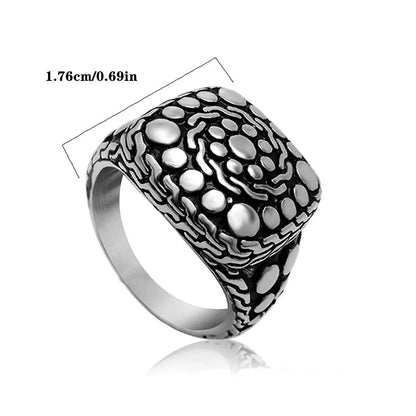 Casual Simple Style Classic Style Stone 304 Stainless Steel Men'S Rings