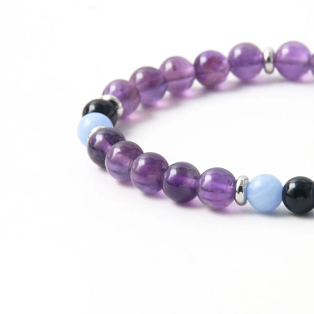 Casual Simple Style Commute Color Block 304 Stainless Steel Natural Stone Wholesale Bracelets