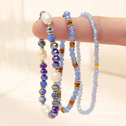 Casual Simple Style Commute Geometric CCB Artificial Crystal Alloy Wholesale Bracelets