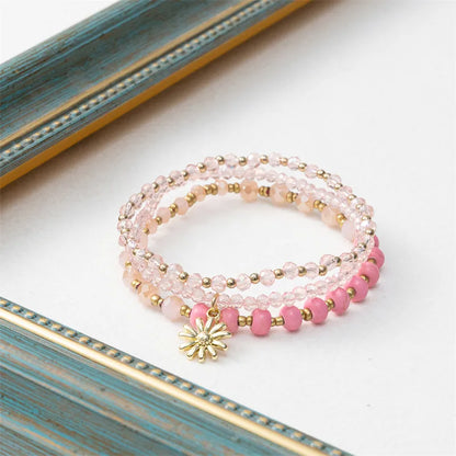 Casual Simple Style Commute Geometric CCB Artificial Crystal Alloy Wholesale Bracelets