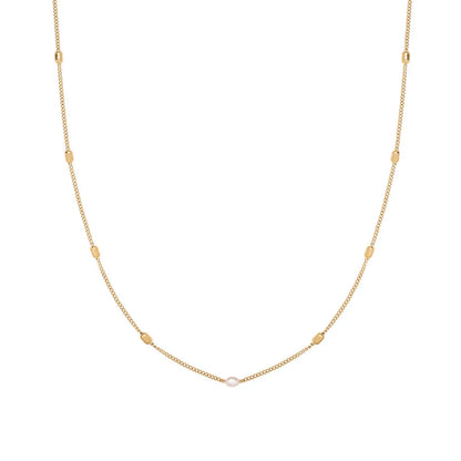 Casual Simple Style Commute Geometric Stainless Steel Plating 18k Gold Plated Necklace