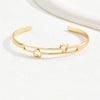 Casual Simple Style Commute Heart Shape Alloy Wholesale Cuff Bracelets