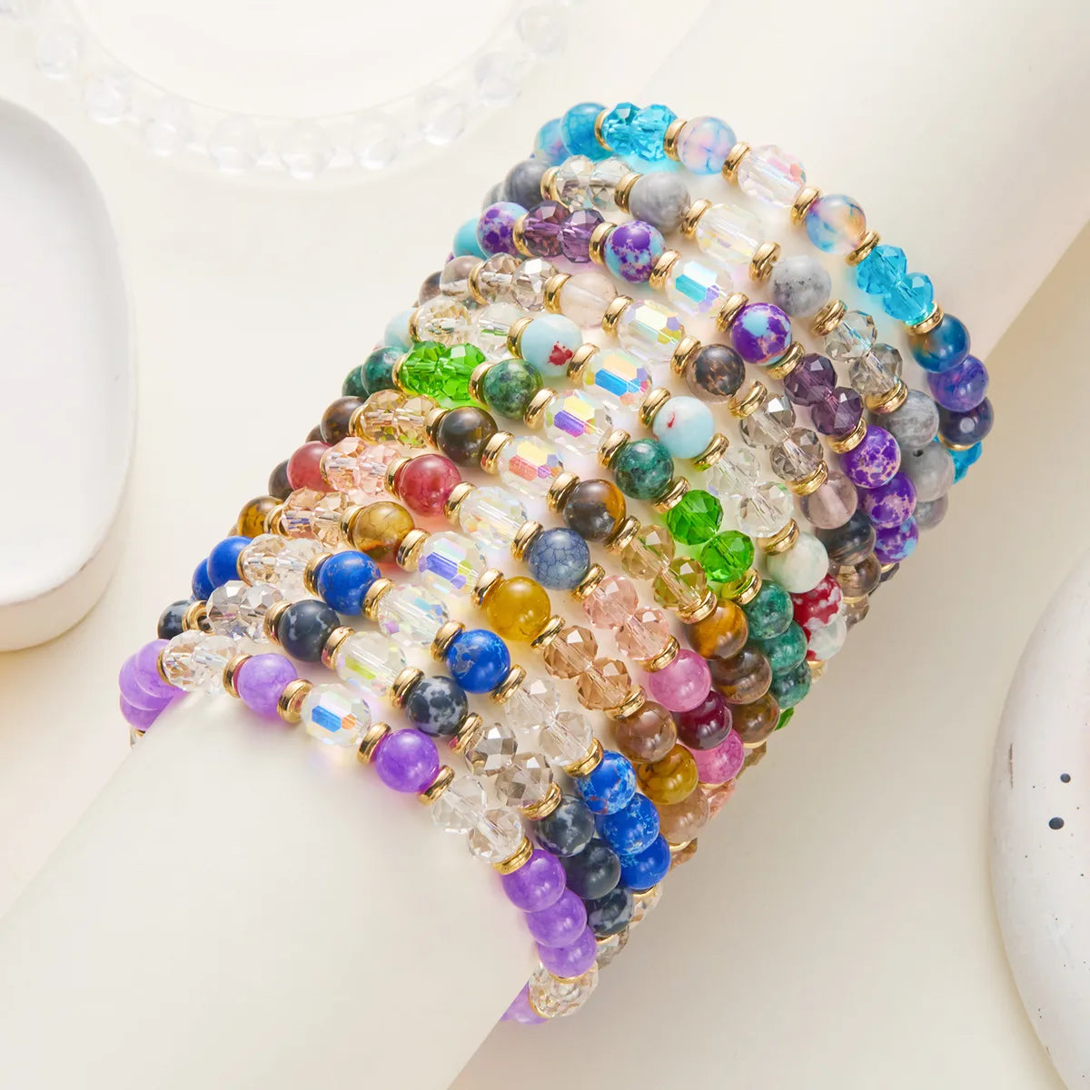 Casual Simple Style Constellation Alloy Glass Stone Wholesale Bracelets