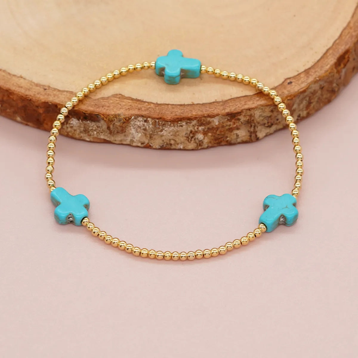 Casual Simple Style Cross Alloy Wholesale Bracelets