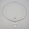 Casual Simple Style Cross Letter 304 Stainless Steel Titanium Steel Unisex Pendant Necklace