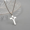 Casual Simple Style Cross Letter 304 Stainless Steel Titanium Steel Unisex Pendant Necklace