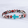 Casual Simple Style Cross Turquoise Wholesale Bracelets