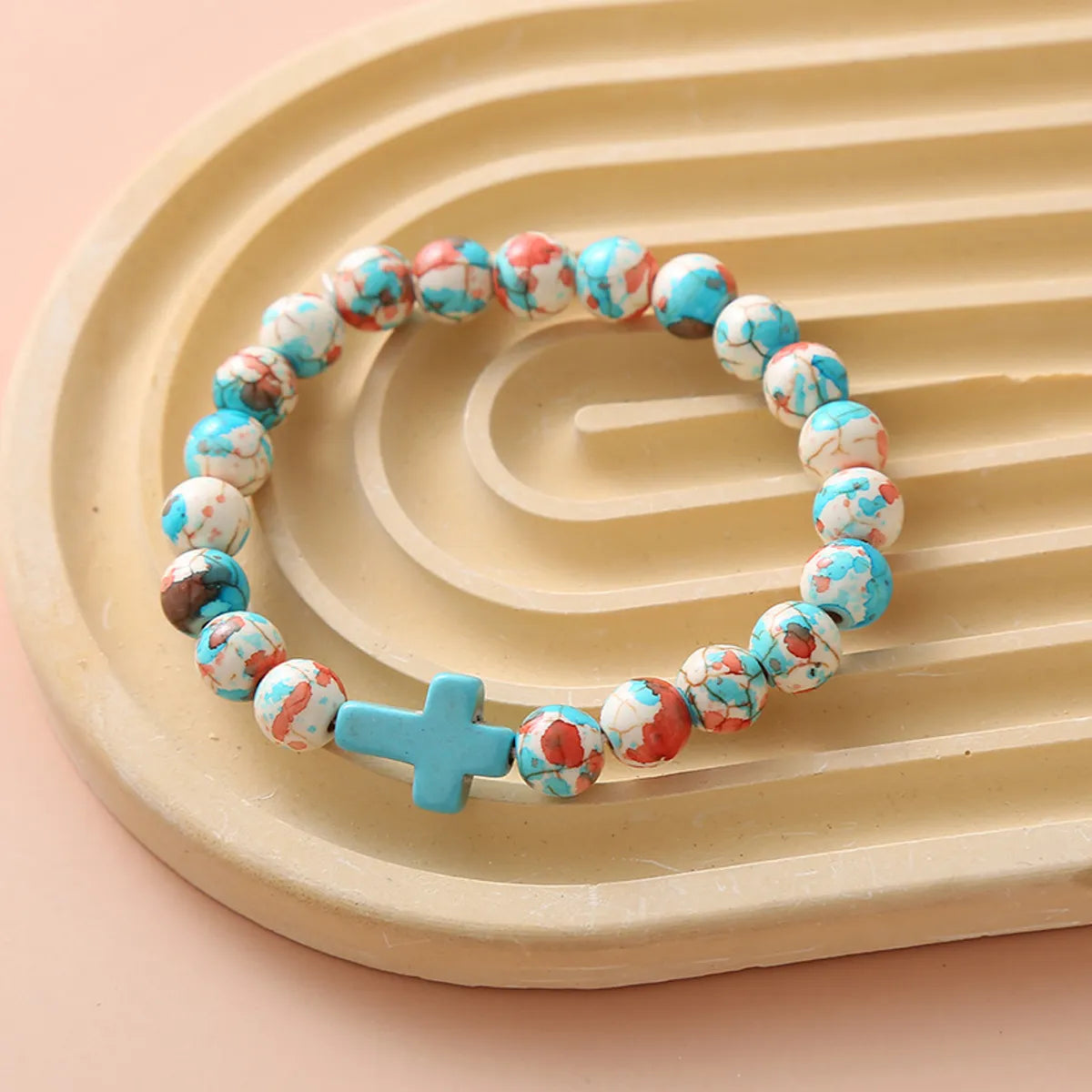 Casual Simple Style Cross Turquoise Wholesale Bracelets