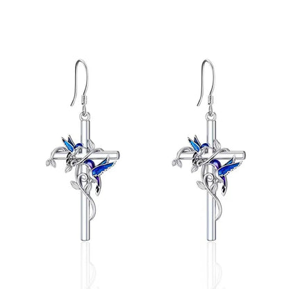 Casual Simple Style Cross Zinc Alloy Women'S Earrings Necklace