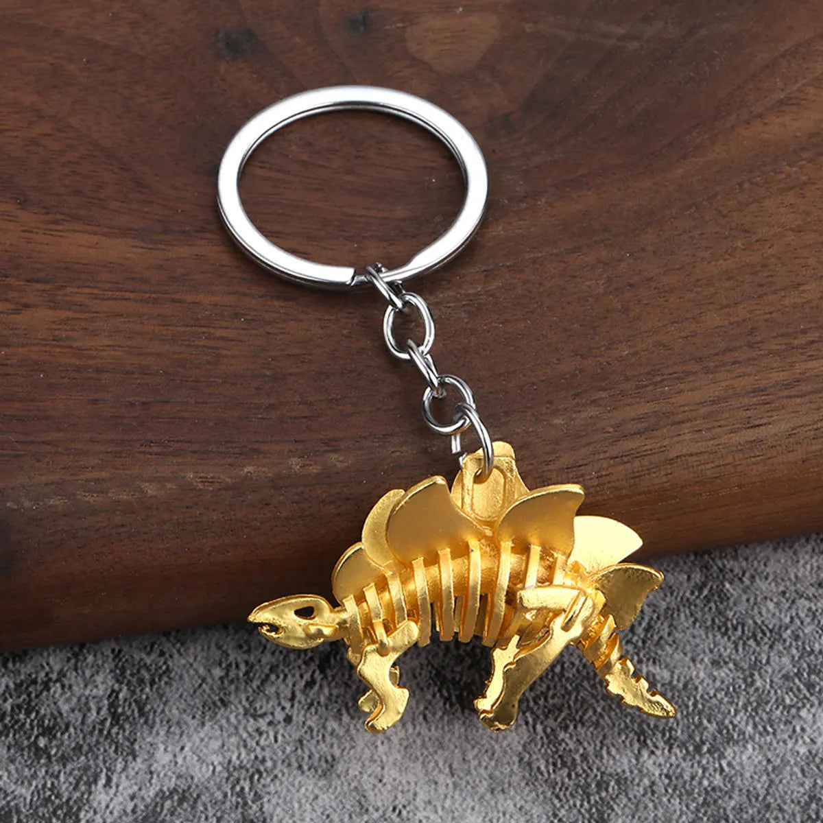 Casual Simple Style Dinosaur Cat Alloy Iron Polishing Plating White Gold Plated Bag Pendant Keychain