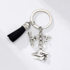 Casual Simple Style Doctoral Cap Number Alloy Tassel Bag Pendant Keychain