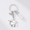 Casual Simple Style Doctoral Cap Number Alloy Tassel Bag Pendant Keychain