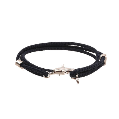 Casual Simple Style Dolphin Shark Alloy Rope Unisex Bracelets