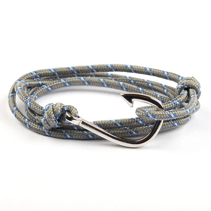 Casual Simple Style Fishhook Alloy Rope Unisex Bracelets