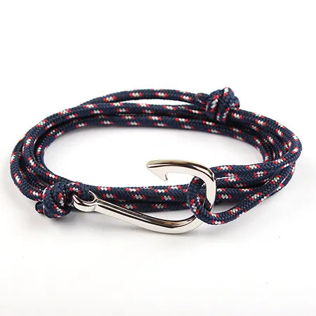 Casual Simple Style Fishhook Alloy Rope Unisex Bracelets