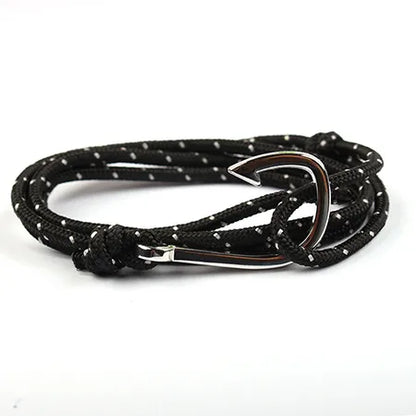 Casual Simple Style Fishhook Alloy Rope Unisex Bracelets