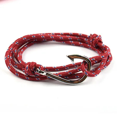 Casual Simple Style Fishhook Alloy Rope Unisex Bracelets