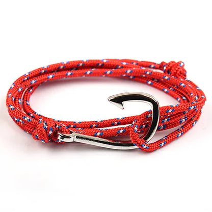 Casual Simple Style Fishhook Alloy Rope Unisex Bracelets