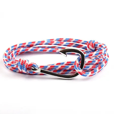 Casual Simple Style Fishhook Alloy Rope Unisex Bracelets