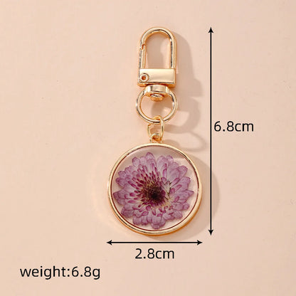 Casual Simple Style Flower Alloy Resin Keychain