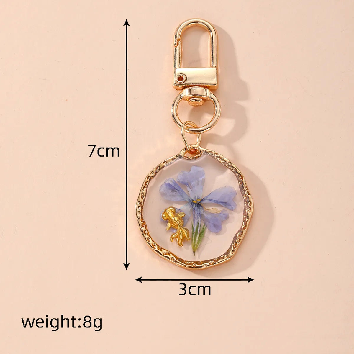 Casual Simple Style Flower Alloy Resin Keychain