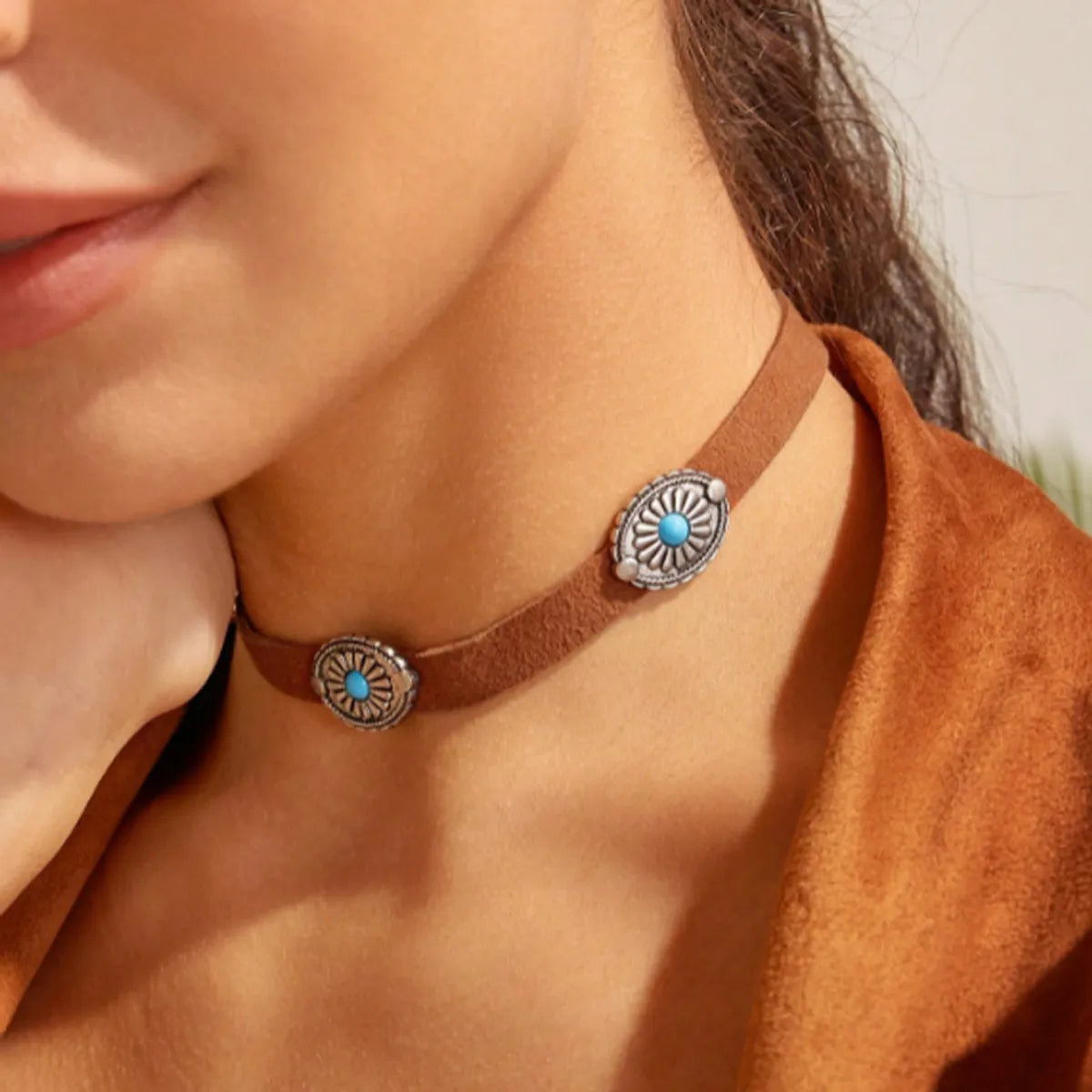 Casual Simple Style Flower Alloy Women's Choker