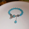 Casual Simple Style Flower Beaded Stone Copper Wholesale Bracelets