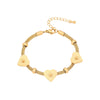 Casual Simple Style Flower Butterfly 304 Stainless Steel 18K Gold Plated Bracelets In Bulk