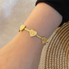 Casual Simple Style Flower Butterfly 304 Stainless Steel 18K Gold Plated Bracelets In Bulk