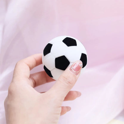 Casual Simple Style Football Flocking Plastic Embryo Jewelry Boxes