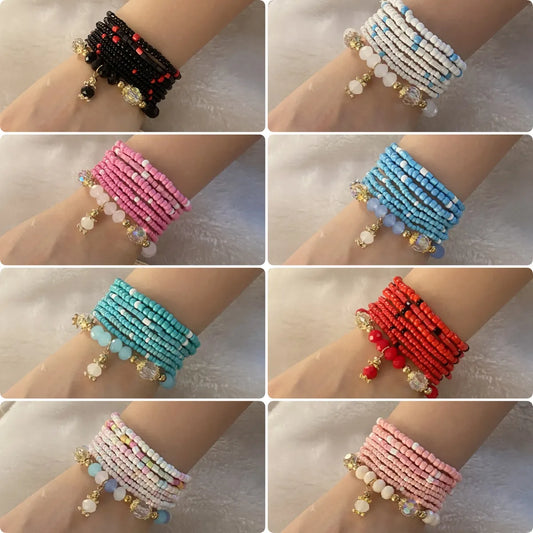 Casual Simple Style Geometric 304 Stainless Steel Beaded Wholesale Bracelets