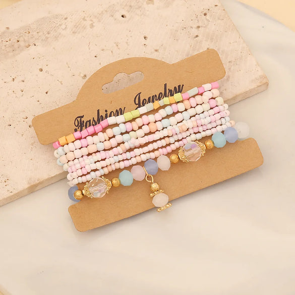 Casual Simple Style Geometric 304 Stainless Steel Beaded Wholesale Bracelets