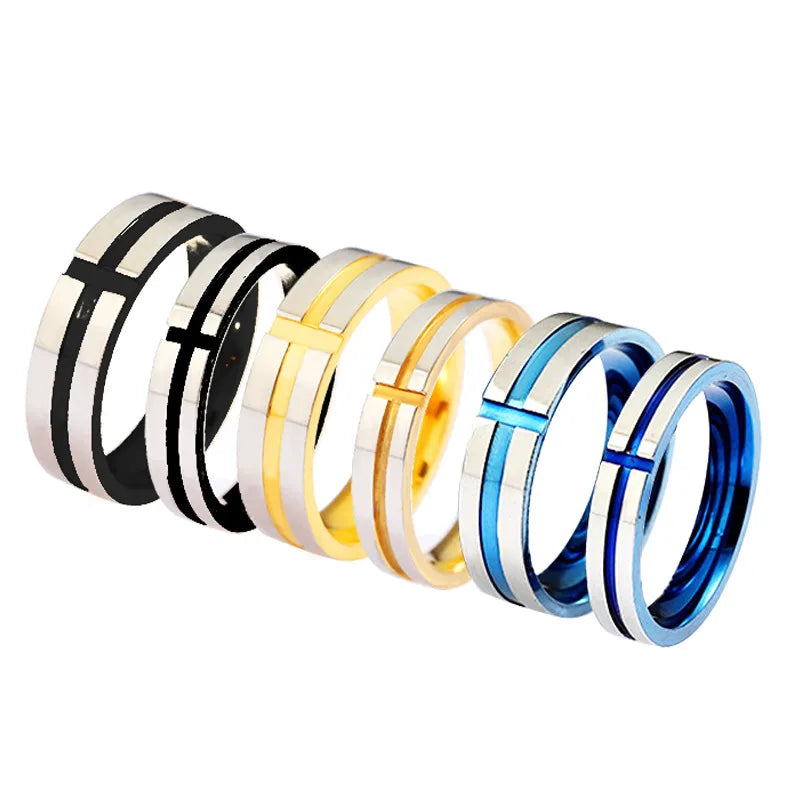 Casual Simple Style Geometric 304 Stainless Steel Unisex Rings