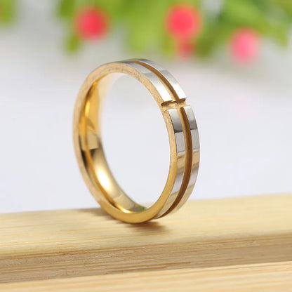 Casual Simple Style Geometric 304 Stainless Steel Unisex Rings