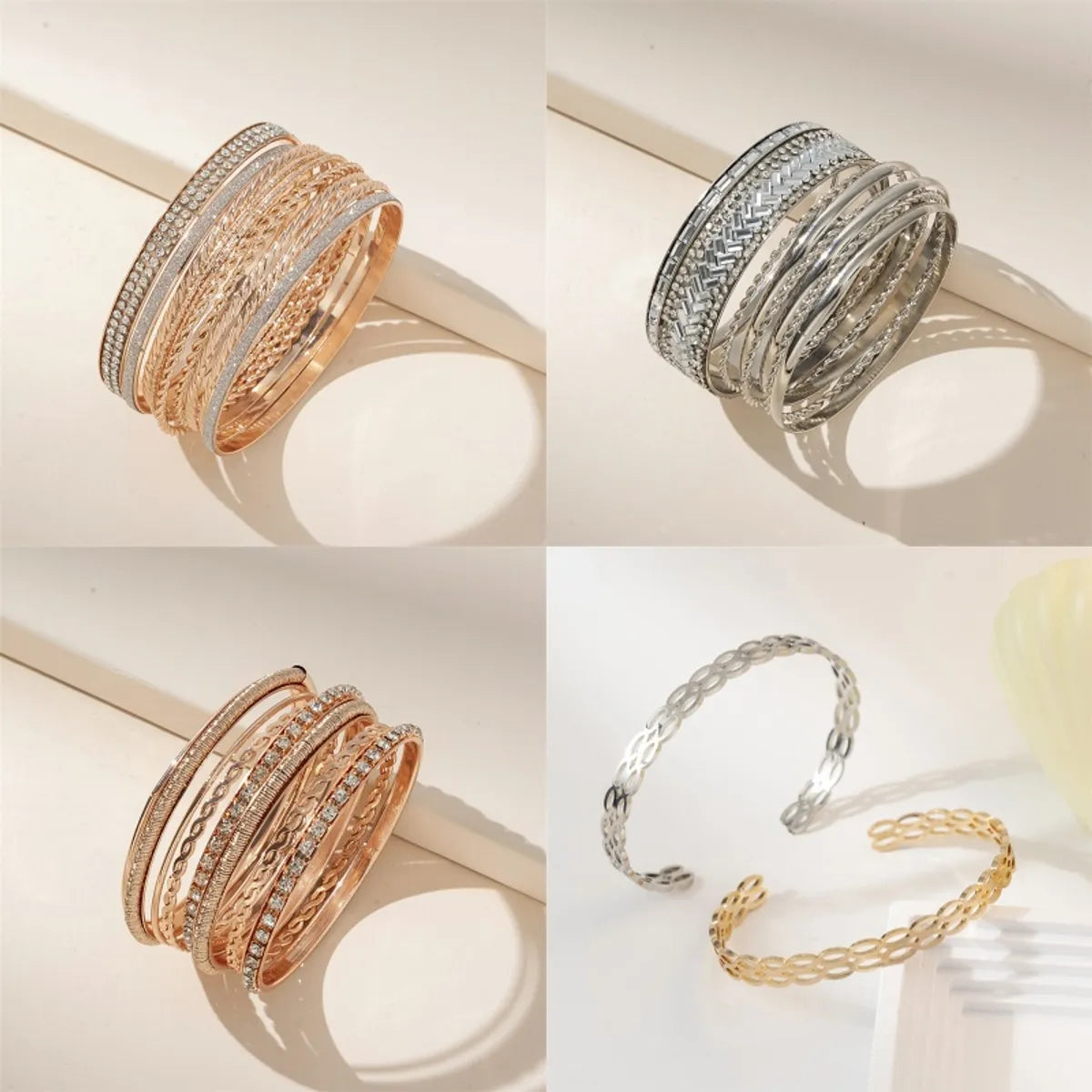 Casual Simple Style Geometric Alloy Wholesale Bangle