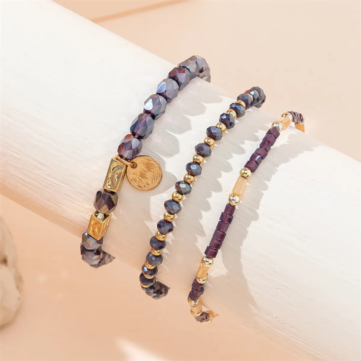 Casual Simple Style Geometric Artificial Crystal Beaded Women's Bracelets