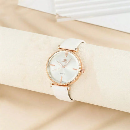 Casual Simple Style Geometric Buckle Quartz Women'S Watches