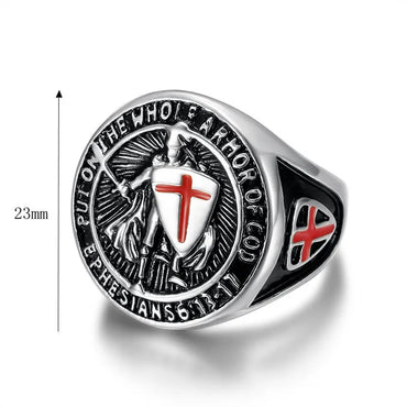 Casual Simple Style Geometric Cross Titanium Steel Plating Men'S Rings