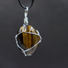 Casual Simple Style Geometric Natural Stone Rope Copper Pendant Necklace In Bulk