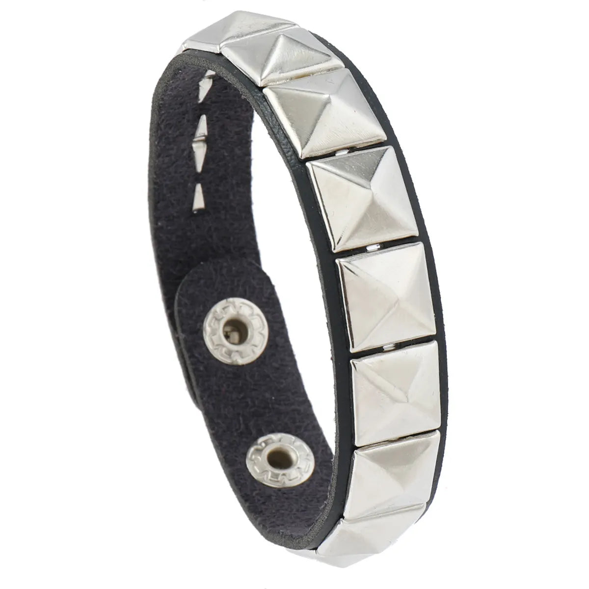 Casual Simple Style Geometric Pu Leather Alloy Unisex Bracelets