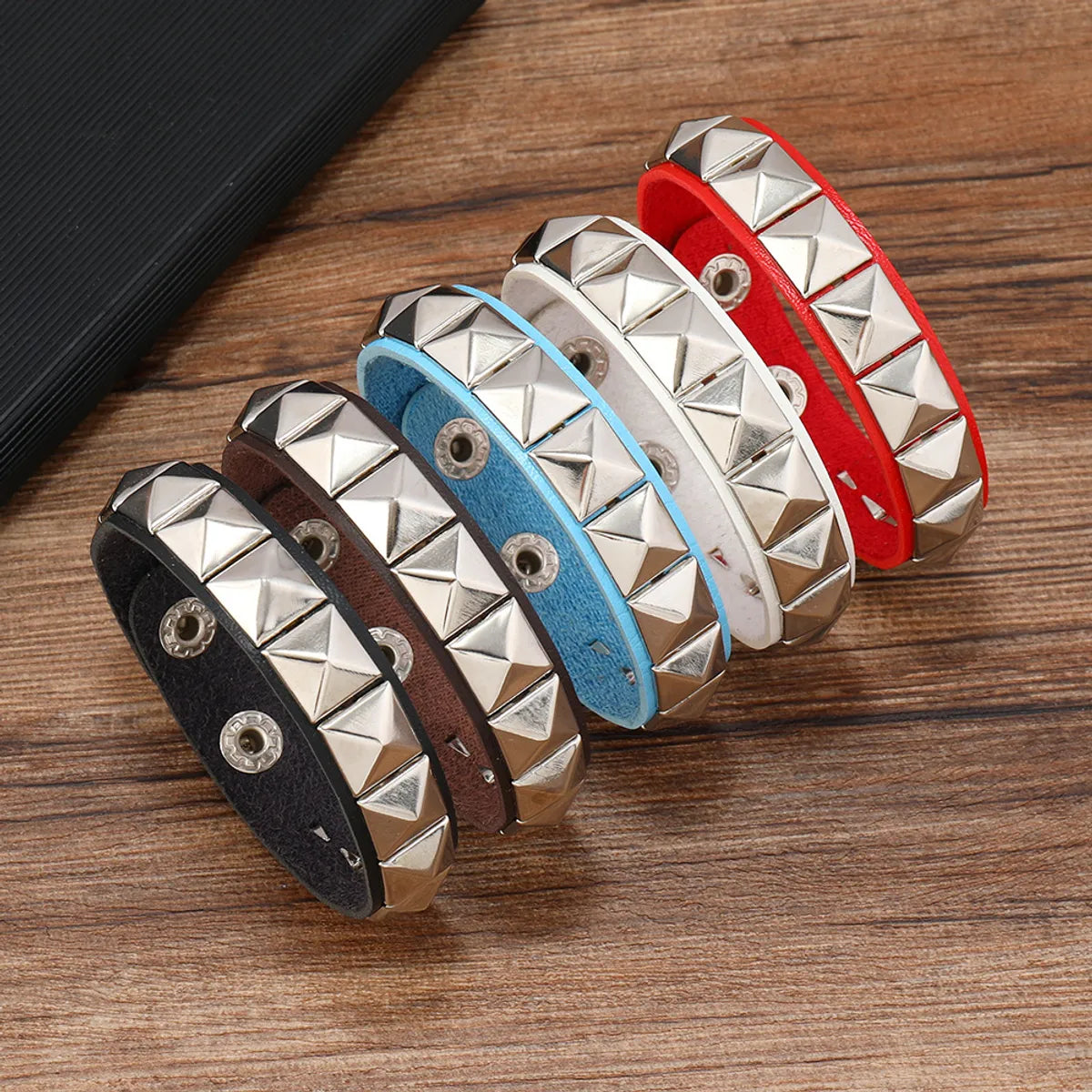 Casual Simple Style Geometric Pu Leather Alloy Unisex Bracelets