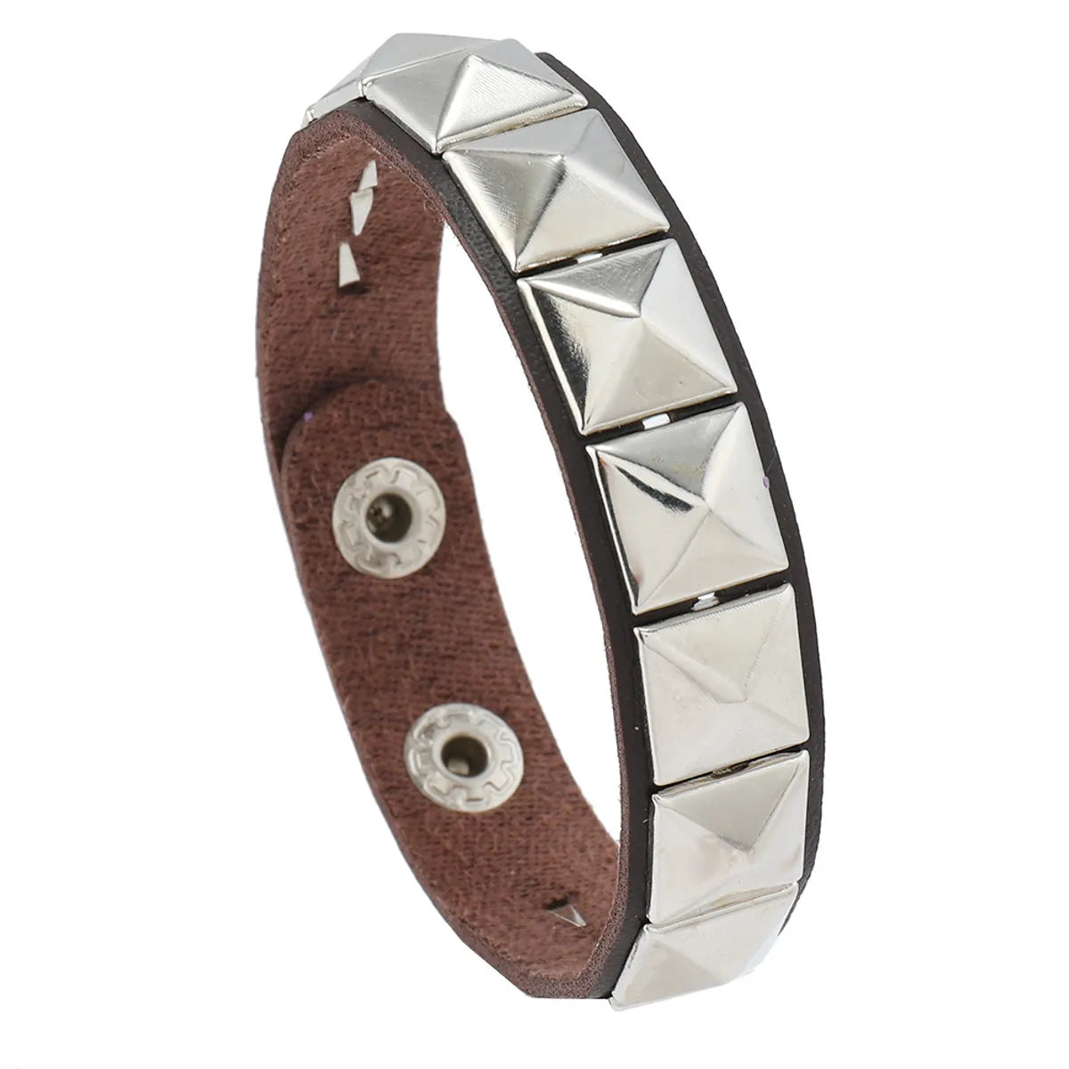 Casual Simple Style Geometric Pu Leather Alloy Unisex Bracelets