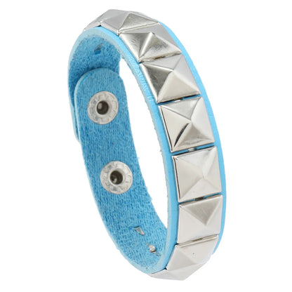 Casual Simple Style Geometric Pu Leather Alloy Unisex Bracelets