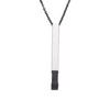 Wholesale Jewelry Casual Simple Style Geometric Customization Laser Engraving Stainless Steel Pendant Necklace