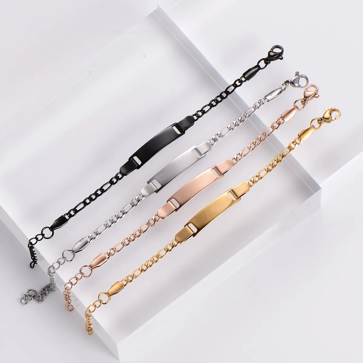 Casual Simple Style Geometric 304 Stainless Steel Kid'S Bracelets