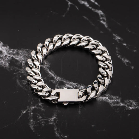 Casual Simple Style Geometric Stainless Steel Plating 18k Gold Plated Men's Bracelets