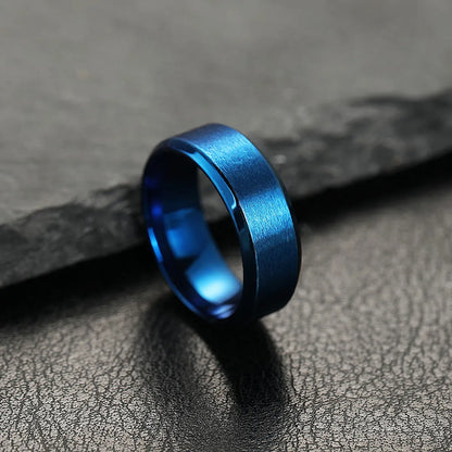 Casual Simple Style Geometric Titanium Steel Men'S Rings