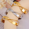 Casual Simple Style Geometric Titanium Steel Wide Bracelet In Bulk