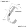 Casual Simple Style Geometric Titanium Steel Wide Bracelet In Bulk
