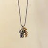 Casual Simple Style Grape Mushroom Natural Stone Titanium Steel Wholesale Pendant Necklace